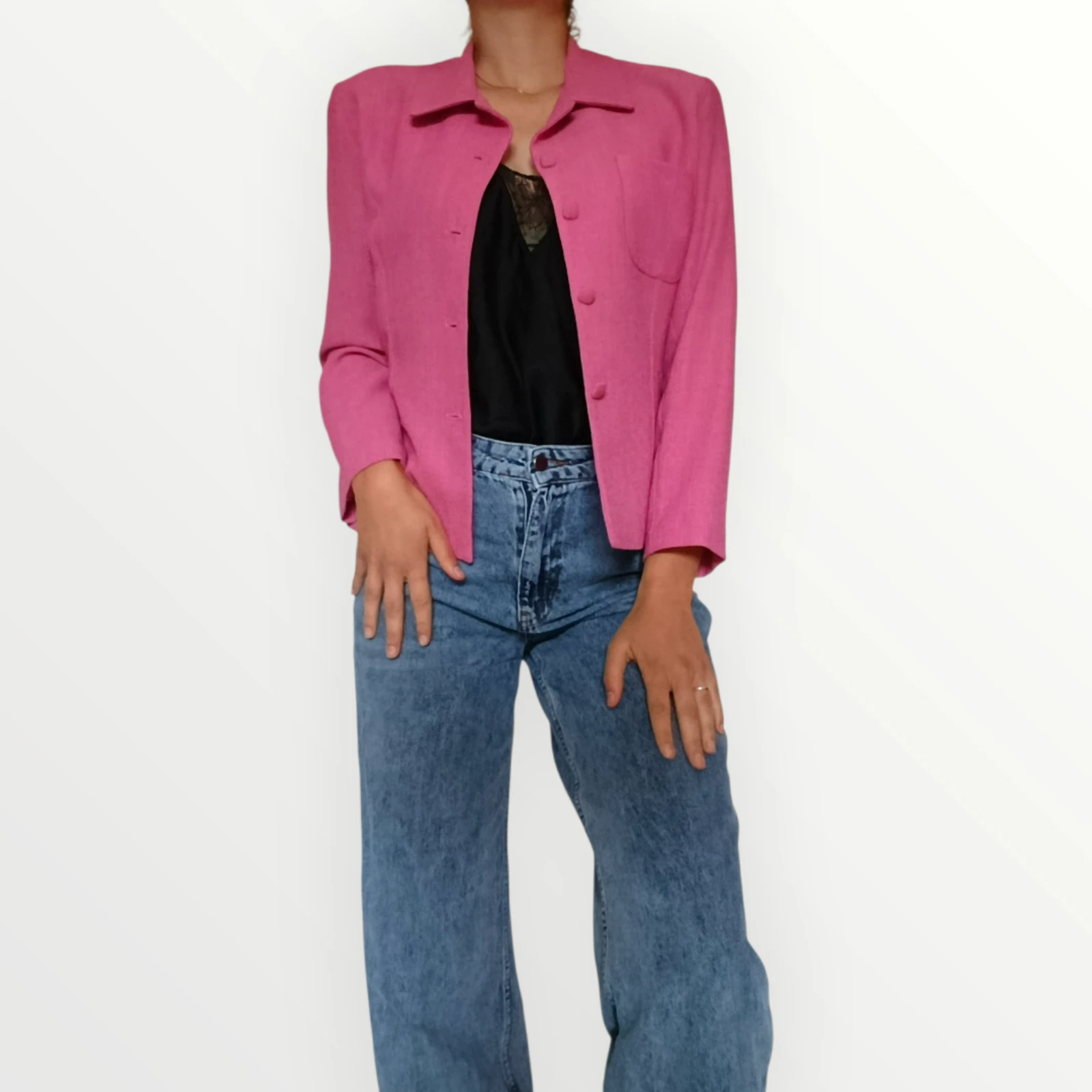 Blazer vintage rose taille 38 S and G Paris